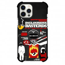 Inglourious Bastards Phone Case For iPhone and Samsung Galaxy Devices - Inglourious Bastards Movie Minimalist Art On Black Background