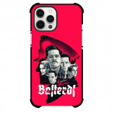 Inglourious Bastards Phone Case For iPhone and Samsung Galaxy Devices - Inglourious Bastards Retro Illustration Art On Red Background