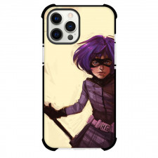 Kick-Ass Phone Case For iPhone and Samsung Galaxy Devices - Kick-Ass Hit Girl Drawing On Beige Background