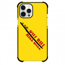 Kill Bill Phone Case For iPhone and Samsung Galaxy Devices - Kill Bill Hanzo katana Sword On Yellow Background