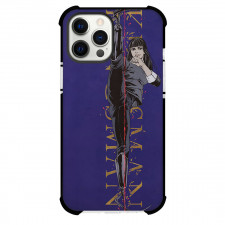 Kingsman Phone Case For iPhone and Samsung Galaxy Devices - Kingsman Gazelle Character Art On Blue Background