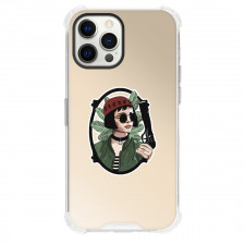 Leon Phone Case For iPhone and Samsung Galaxy Devices - Leon Mathilda Holding Gun Sticker