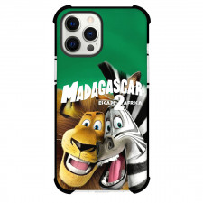 Madagascar Phone Case For iPhone Samsung Galaxy Pixel OnePlus Vivo Xiaomi Asus Sony Motorola Nokia - Madagascar Alex And Marty Smiling On Escape 2 Africa Poster