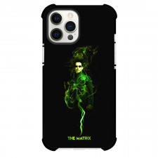 The Matrix Phone Case For iPhone and Samsung Galaxy Devices - The Matrix 1999 Movie Green Smoke On Black Background Poster