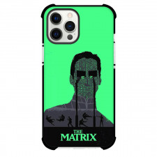 The Matrix Phone Case For iPhone and Samsung Galaxy Devices - The Matrix Movie Silhouette Illustration On Green Background