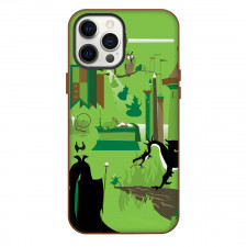 Maleficent Phone Case For iPhone Samsung Galaxy Pixel OnePlus Vivo Xiaomi Asus Sony Motorola Nokia - Maleficent Far Away Land Vector Art Poster