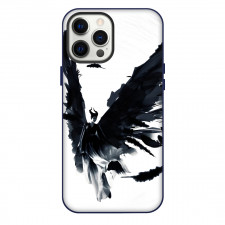 Maleficent Phone Case For iPhone Samsung Galaxy Pixel OnePlus Vivo Xiaomi Asus Sony Motorola Nokia - Maleficent Flying Wing Brush Art