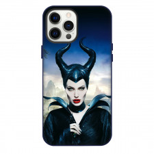 Maleficent Phone Case For iPhone Samsung Galaxy Pixel OnePlus Vivo Xiaomi Asus Sony Motorola Nokia - Maleficent Fierce Portrait Mountains Background