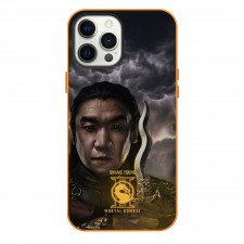 Mortal Kombat II Shang Tsung Phone Case For iPhone Samsung Galaxy Pixel OnePlus Vivo Xiaomi Asus Sony Motorola Nokia - Shang Tsung Portrait With Neon Yellow Logo Poster