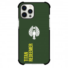 Pacific Rim Phone Case For iPhone and Samsung Galaxy Devices - Pacific Rim Titan Redeemer On Green Background