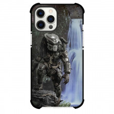 Predator Phone Case For iPhone Samsung Galaxy Pixel OnePlus Vivo Xiaomi Asus Sony Motorola Nokia - Standing Illustration Waterfalls Background