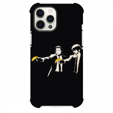 Pulp Fiction Phone Case For iPhone and Samsung Galaxy Devices - Pulp Fiction Banksy Black And White Poster