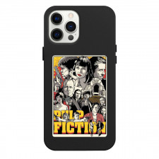 Pulp Fiction Phone Case For iPhone and Samsung Galaxy Devices - Pulp Fiction Retro Cartoon Art Sticker