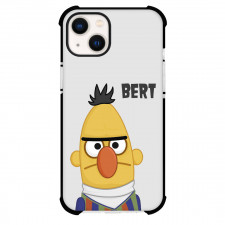 Sesame Street Bert Phone Case For iPhone and Samsung Galaxy Devices - Sesame Street Bert Angry Face On White Background