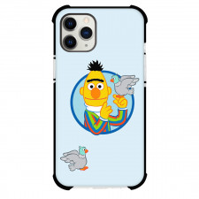 Sesame Street Bert Phone Case For iPhone and Samsung Galaxy Devices - Sesame Street Bert Holding Bird Poster