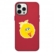 Sesame Street Big Bird Phone Case For iPhone and Samsung Galaxy Devices - Sesame Street Big Bird Face Sticker