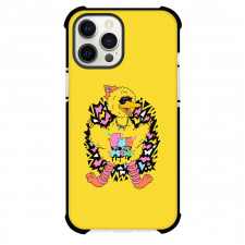 Sesame Street Big Bird Phone Case For iPhone and Samsung Galaxy Devices - Sesame Street Big Bird Miss Wearer X Yellow Background