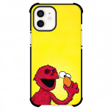 Sesame Street Elmo Phone Case For iPhone and Samsung Galaxy Devices - Sesame Street Elmo Taking Off His Eyes And Nose Poster