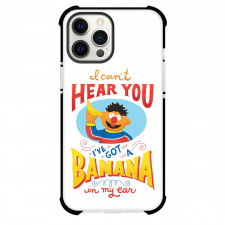 Sesame Street Ernie Phone Case For iPhone and Samsung Galaxy Devices - Sesame Street Ernie I Can Not Hear You Lettering And Illustration