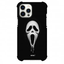 The Scream Phone Case For iPhone and Samsung Galaxy Devices - The Scream Ghostface Avatar On Black Background