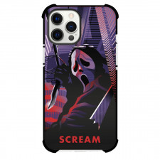 The Scream Phone Case For iPhone and Samsung Galaxy Devices - The Scream Holding Knief Fan Art Poster