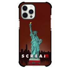 The Scream Phone Case For iPhone and Samsung Galaxy Devices - The Scream Movie The Statue Of Ghostface Illustration Art