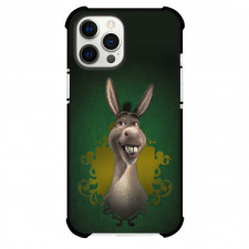 Shrek Donkey Phone Case For iPhone Samsung Galaxy Pixel OnePlus Vivo Xiaomi Asus Sony Motorola Nokia - Donkey Grinning Green Background Portrait