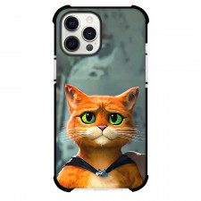 Shrek Puss In Boots Phone Case For iPhone Samsung Galaxy Pixel OnePlus Vivo Xiaomi Asus Sony Motorola Nokia - Puss in Boots Sad With Cape Portrait