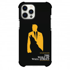The Wolf of Wall Street Phone Case For iPhone and Samsung Galaxy Devices - The Wolf of Wall Street Silhouette Yellow Black Poster