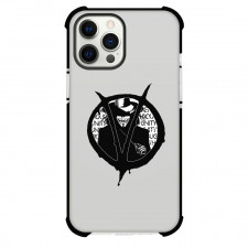 V For Vendetta Phone Case For iPhone and Samsung Galaxy Devices - V For Vendetta Silhouette Logo Sticker