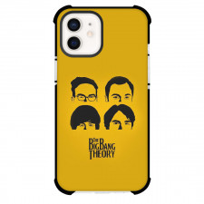 The Big Bang Theory Phone Case For iPhone Samsung Galaxy Pixel OnePlus Vivo Xiaomi Asus Sony Motorola Nokia - The Big Bang Theory Character Half Face Silhouette On Yellow Background