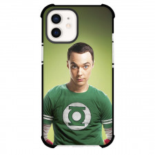 The Big Bang Theory Phone Case For iPhone Samsung Galaxy Pixel OnePlus Vivo Xiaomi Asus Sony Motorola Nokia - Sheldon Cooper Portrait On Green Background