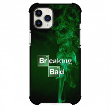 Breaking Bad Phone Case For iPhone Samsung Galaxy Pixel OnePlus Vivo Xiaomi Asus Sony Motorola Nokia - Breaking Bad Logo On Green Smoke Background