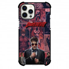 Daredevil Phone Case For iPhone Samsung Galaxy Pixel OnePlus Vivo Xiaomi Asus Sony Motorola Nokia - Matt Murdock Portrait On Comic Book Background