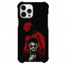 Daredevil Phone Case For iPhone Samsung Galaxy Pixel OnePlus Vivo Xiaomi Asus Sony Motorola Nokia - Matt Murdock Portrait Illustration On Red Devil Background