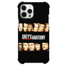 Greys Anatomy Phone Case For iPhone Samsung Galaxy Pixel OnePlus Vivo Xiaomi Asus Sony Motorola Nokia - Greys Anatomy Season 4 Cast Portrait Line-Up On A Black Background