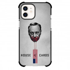 House of Cards Phone Case For iPhone Samsung Galaxy Pixel OnePlus Vivo Xiaomi Asus Sony Motorola Nokia - Francis Underwood Grayscale Avatar On Gray Poster