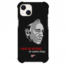 House of Cards Phone Case For iPhone Samsung Galaxy Pixel OnePlus Vivo Xiaomi Asus Sony Motorola Nokia - Francis Underwood Avatar Illustration With Quote On Black Background