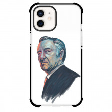 House of Cards Phone Case For iPhone Samsung Galaxy Pixel OnePlus Vivo Xiaomi Asus Sony Motorola Nokia - Francis Underwood Side Portrait Oil Painting On White Background