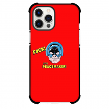 Peacemaker Phone Case For iPhone Samsung Galaxy Pixel OnePlus Vivo Xiaomi Asus Sony Motorola Nokia - Peacemaker Head Comic Style Red Background