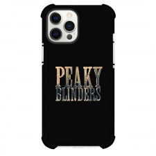 Peaky Blinders Phone Case For iPhone Samsung Galaxy Pixel OnePlus Vivo Xiaomi Asus Sony Motorola Nokia - Peaky Blinders Gold Metal Logo On Black Background