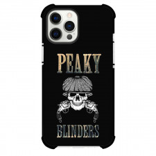 Peaky Blinders Phone Case For iPhone Samsung Galaxy Pixel OnePlus Vivo Xiaomi Asus Sony Motorola Nokia - Peaky Blinders Logo With Skull On Black Background