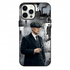 Peaky Blinders Tommy Shelby Phone Case For iPhone Samsung Galaxy Pixel OnePlus Vivo Xiaomi Asus Sony Motorola Nokia - Tommy Shelby Smoking Portrait Comic Art Background
