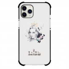 The Queens Gambit Phone Case For iPhone Samsung Galaxy Pixel OnePlus Vivo Xiaomi Asus Sony Motorola Nokia - Beth Harmon Grayscale Drawing On Whtie Background