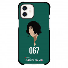 Squid Game Phone Case For iPhone Samsung Galaxy Pixel OnePlus Vivo Xiaomi Asus Sony Motorola Nokia - Kang Sae-Byeok 067 Minimalist Avatar On Green Background