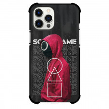 Squid Game 2 Phone Case For iPhone Samsung Galaxy Pixel OnePlus Vivo Xiaomi Asus Sony Motorola Nokia - Squid Game 2 Member With Red Jacket Standing On Dark Background