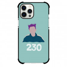 Squid Game 2 Thanos Phone Case For iPhone Samsung Galaxy Pixel OnePlus Vivo Xiaomi Asus Sony Motorola Nokia - Thanos 230 Faceless Minimalist Art Portrait On Cyan Background