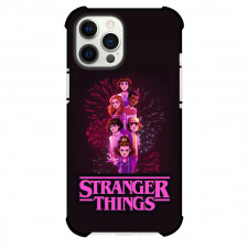 Stranger Things Phone Case For iPhone Samsung Galaxy Pixel OnePlus Vivo Xiaomi Asus Sony Motorola Nokia - Stranger Things Six Characters with Purple Text Art