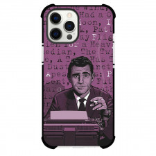 The Twilight Zone Phone Case For iPhone Samsung Galaxy Pixel OnePlus Vivo Xiaomi Asus Sony Motorola Nokia - Rod Serling Retro Portrait Illustration Art On Purple Letter Art Background