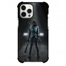 The Walking Dead Phone Case For iPhone Samsung Galaxy Pixel OnePlus Vivo Xiaomi Asus Sony Motorola Nokia - Michonne Standing On Dark Background